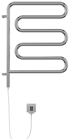 Электро 25 Ш-обр 450х570 поворотный Полотенцесушитель  TERMINUS Ульяновск - фото 2