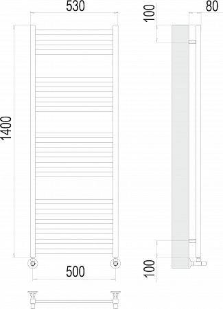 Грета П18 500х1400 Полотенцесушитель  TERMINUS Ульяновск - фото 3