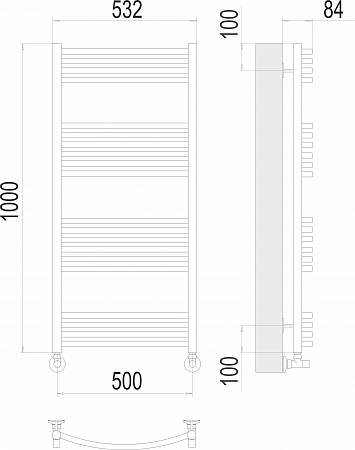 Классик П20 500х1000 Полотенцесушитель  TERMINUS Ульяновск - фото 3