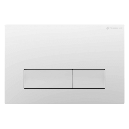 Клавиша смыва для инсталляции Terminus Classic кнопка прямоугольник цвет белый Ульяновск - фото 1
